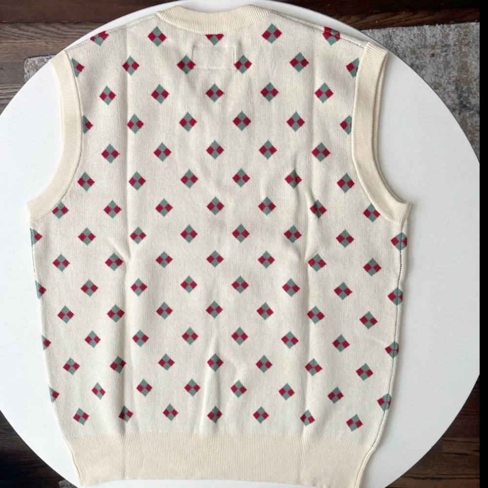 Bogey Boys by Macklemore Men’s Diamond Sweater Vest Size XL New Banana Yellow